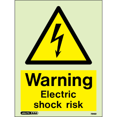 Warning Electric Shock Risk