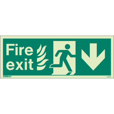 HTM Fire Exit Down Arrow