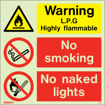 Warning LPG Flammable