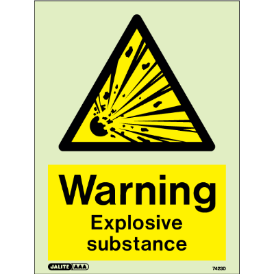 Warning Explosive Substance
