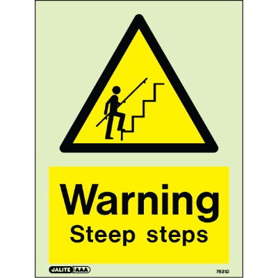 Warning Steep Steps
