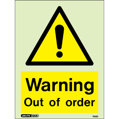 Warning Out of Order