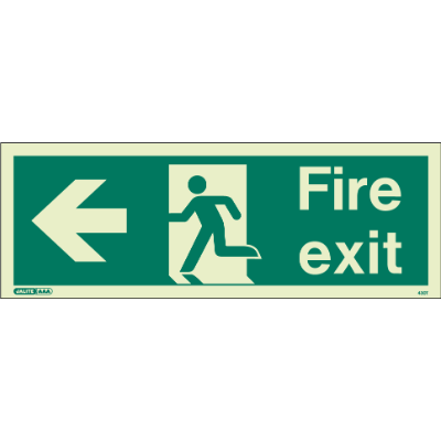Fire Exit Left Arrow