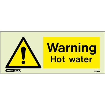 Warning Hot Water