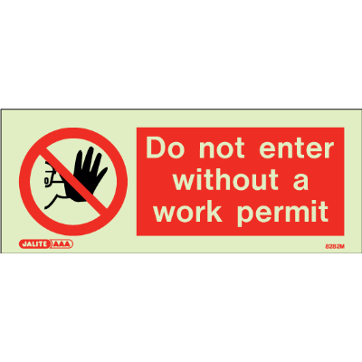 Do Not Enter Without a Work Permit