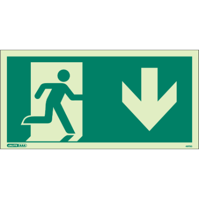 Way Guidance Down Arrow