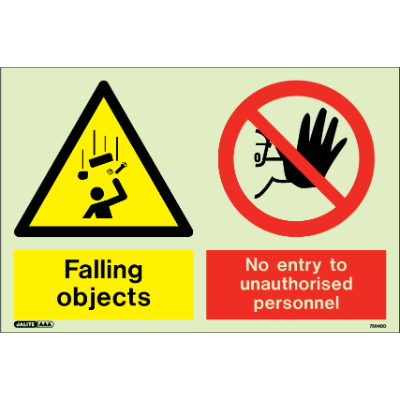 Falling Objects No Entry to Unauthorised Personnel