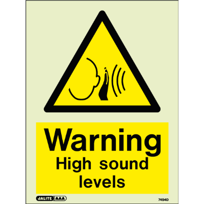 Warning High Sound Levels