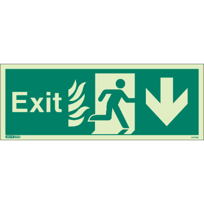 HTM Exit Down Arrow