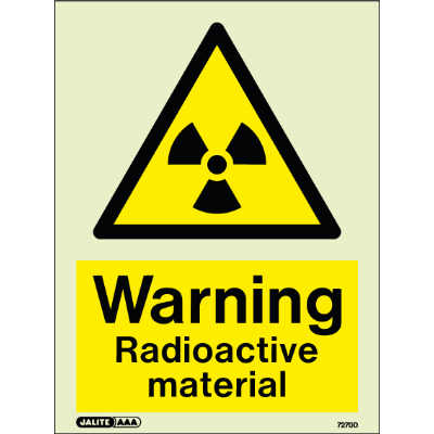 Warning Radioactive Material