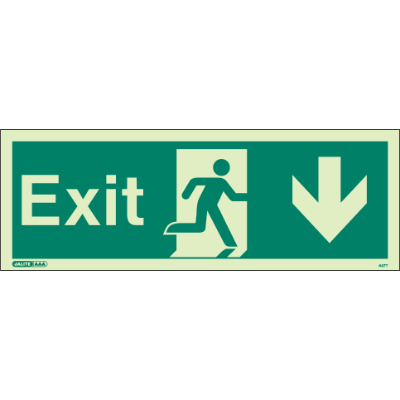 Exit Down Arrow