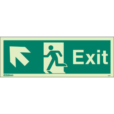 Exit Up Left Arrow