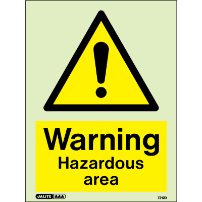 Warning Hazardous Area