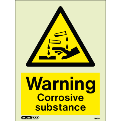 Warning Corrosive Substance