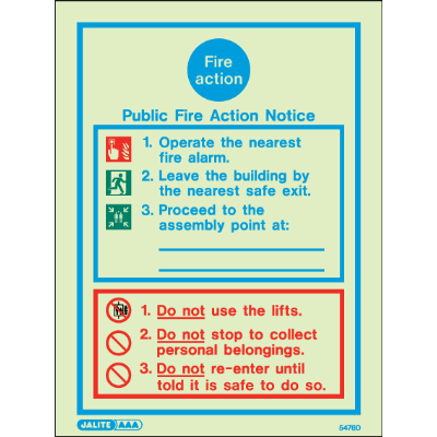 Public Fire Action Notice
