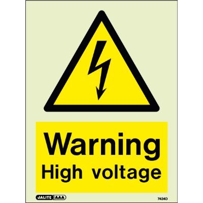 Warning High Voltage