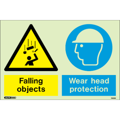 Falling Objects Wear Head Protection