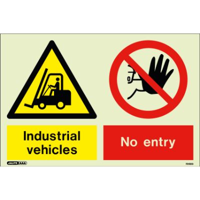 Industrial Vehicles No Entry