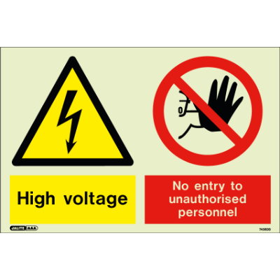 High Voltage No Entry to Unauthorised Personnel