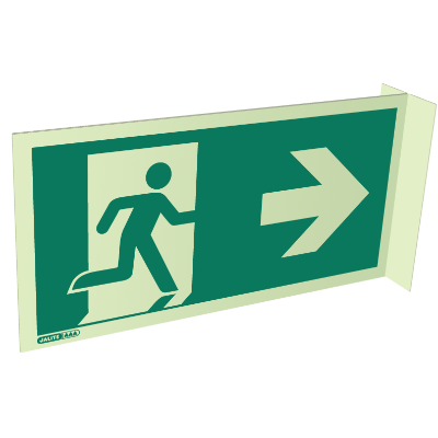 Way Guidance Right Arrow Wall Mounted Double Sided