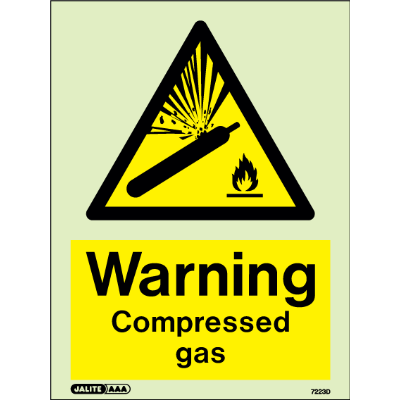 Warning Compressed Gas