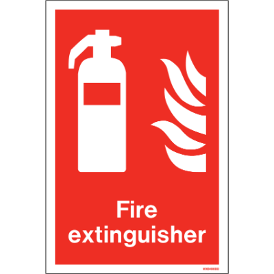 Fire Extinguisher White Rigid PVC