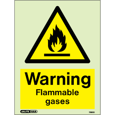 Warning Flammable Gases
