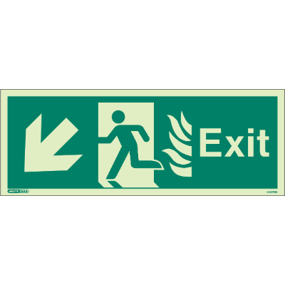 HTM Exit Down Left Arrow