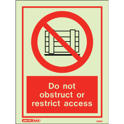 Do Not Obstruct or Restrict Access