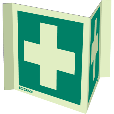 First Aid Cross Symbol Panoramic