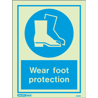 Wear Foot Protection