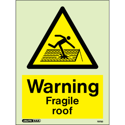 Warning Fragile Roof