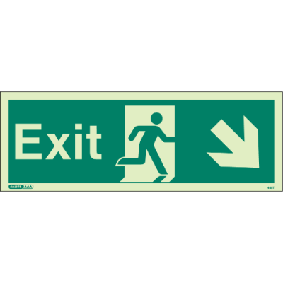 Exit Down Right Arrow