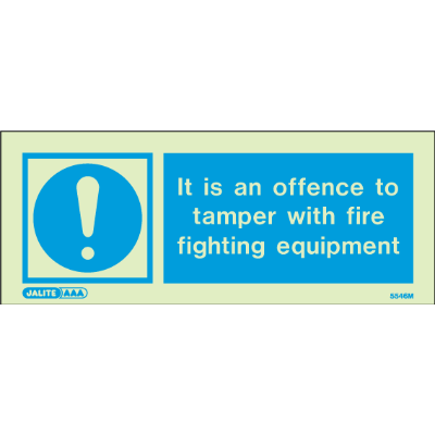 It Is an Offence to Tamper with Fire Fighting Equipment