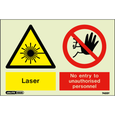 Laser No Entry to Unauthorised Personnel