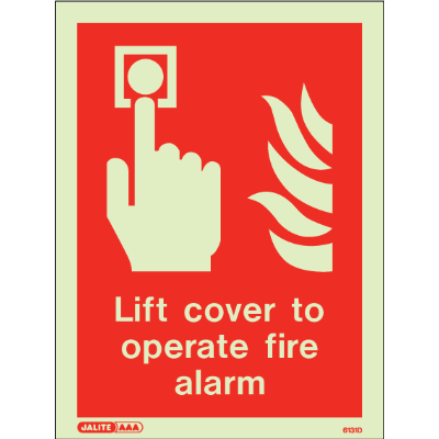 Lift Cover to Operate Fire Alarm