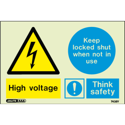 High Voltage Keep Locked Shut Think Safety