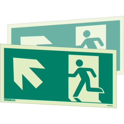 Way Guidance Up Left Arrow Double Sided