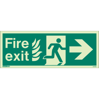 HTM Fire Exit Right Arrow