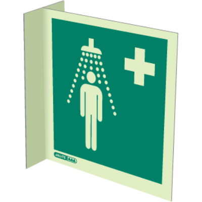 Emergency Shower Wall Mounted Double Sided