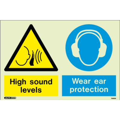 High Sound Levels Wear Ear Protection