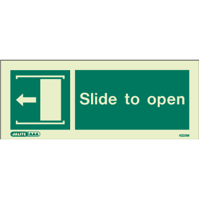 Slide to Open Left