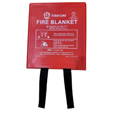 TITAN CORE Fire Blanket Hard Case Kitemarked
