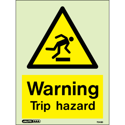 Warning Trip Hazard