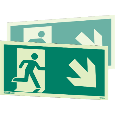 Way Guidance Down Right Arrow Double Sided