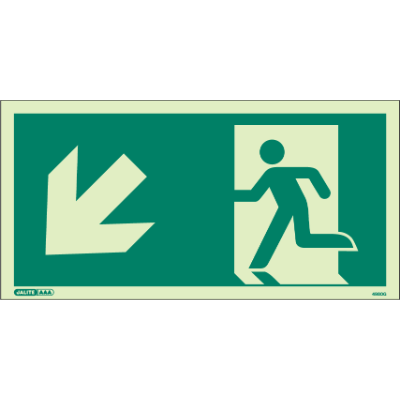 Way Guidance Down Left Arrow