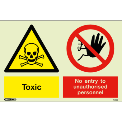Toxic No Entry to Unauthorised Personnel
